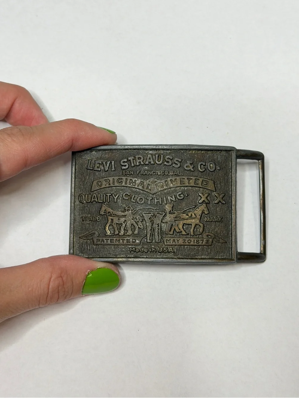 Levi's Vintage Brass-Tone Belt Buckle